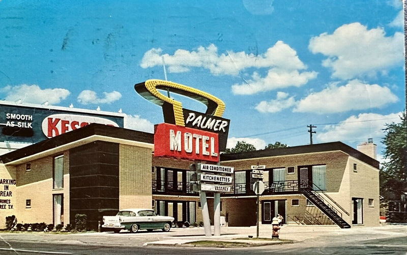 Palmer Motel - Vintage Postcard Back